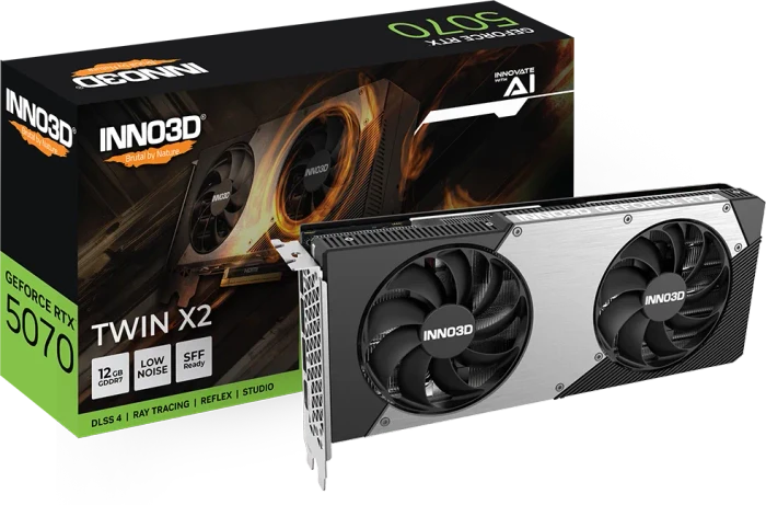 INNO3D GeForce RTX 5070 Twin X2, 12GB GDDR7, HDMI, 3x DP