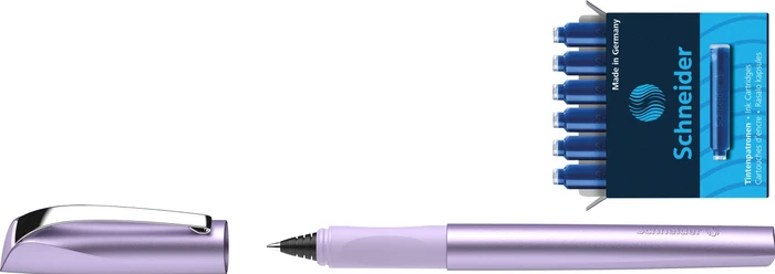 Schneider Ceod Shiny Tintenroller (Patrone) lilac, Geschenkbox