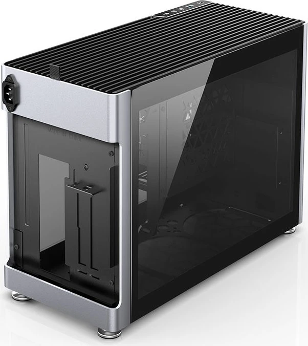 Jonsbo Jonsplus i100 Pro, silber, Glasfenster, Mini-ITX