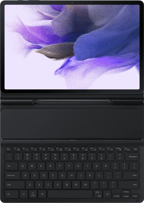 Samsung EJ-DT730 Book Cover Keyboard Slim für Galaxy Tab S7+ / Tab S7 FE / Tab S8+, schwarz, CH