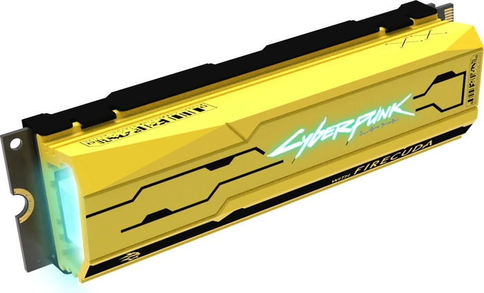 Seagate FireCuda 520 SSD +Rescue - Special Edition Cyberpunk 2077 1TB, M.2 2280 / M-Key / PCIe 4.0 x4, Kühlkörper