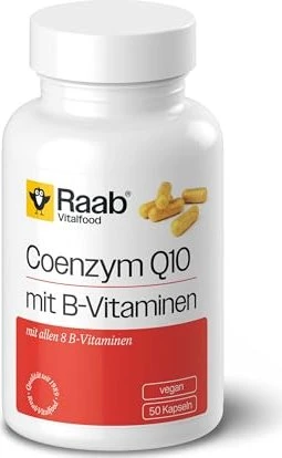 Raab Vitalfood Coenzym Q10 mit B-Vitaminen Kapseln, 50 Stück