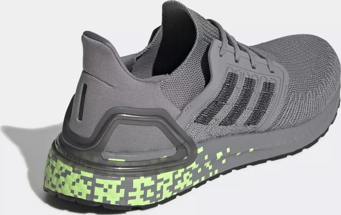 adidas Ultraboost 20 grey three/core black/signal green (Herren)