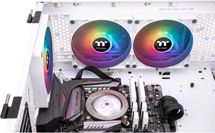 Thermaltake CT120 ARGB Sync Snow White, weiß, 120mm, 2er-Pack