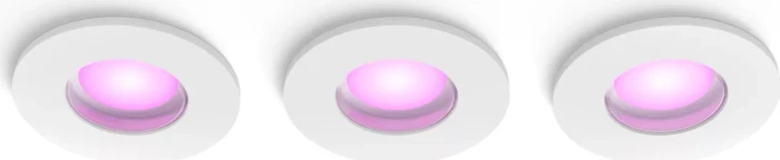 Philips Hue White and Color Ambiance Xamento Einbauleuchte rund weiß, 3 Stück