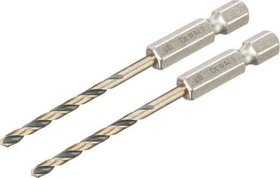 DeWalt DT20602 Black & Gold HSS-G Spiralbohrer, 3x26x72mm, 2 Stück