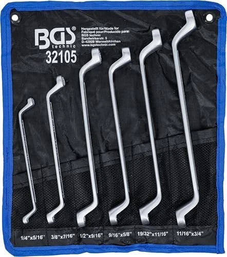 BGS technic zöllig Schraubenschlüsselsatz inkl. Tasche, 6-tlg.