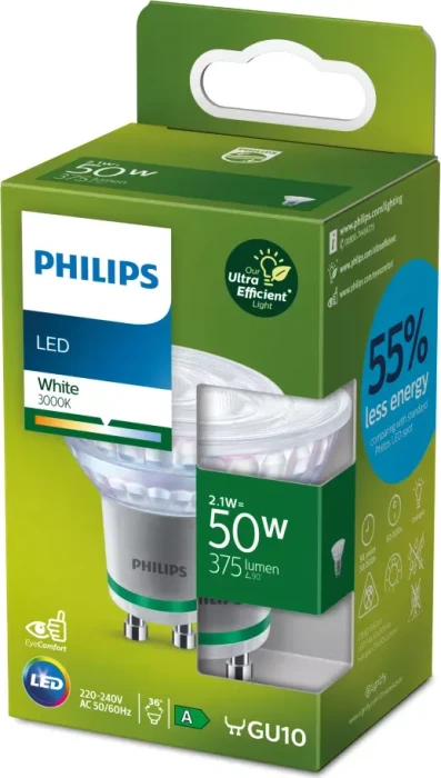 Philips LEDClassic 50W GU10 WH 36D ND UE SRT4 2.1-50W/830