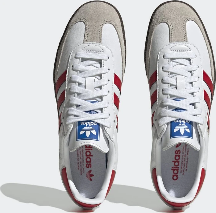 adidas Samba OG white/better scarlet/gum 5