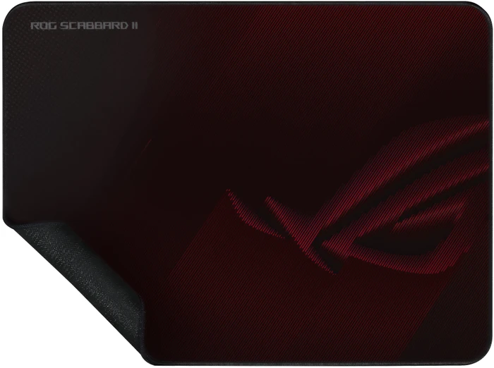 ASUS ROG Scabbard II Medium Gaming Mousepad, 360x260mm, schwarz/rot