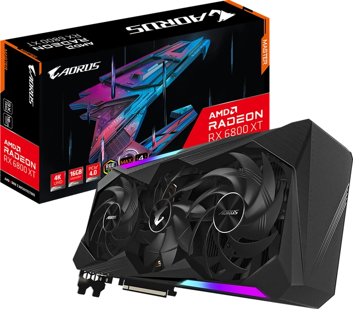 GIGABYTE AORUS Radeon RX 6800 XT Master 16G, 16GB GDDR6, 2x HDMI, 2x DP