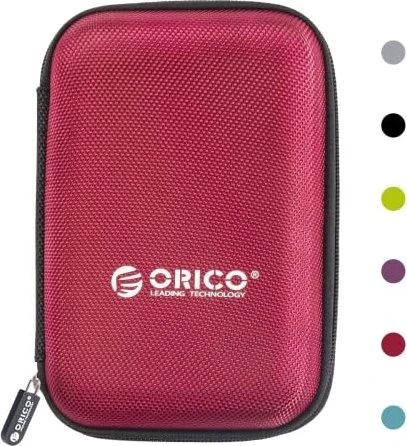 Orico 2.5" HDD Protection Bag, Tasche für externe Festplatte, 2.5", rot