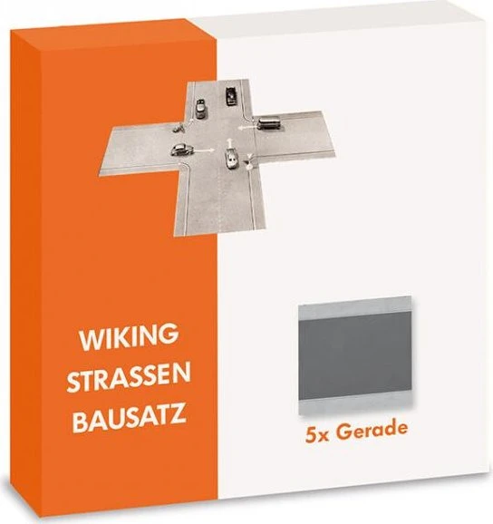 Wiking Zubehör Straßen Bausatz - Gerade 5x