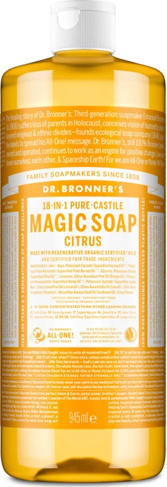 Dr. Bronner 18-in-1 Naturseife Zitrus-Orange, 945ml