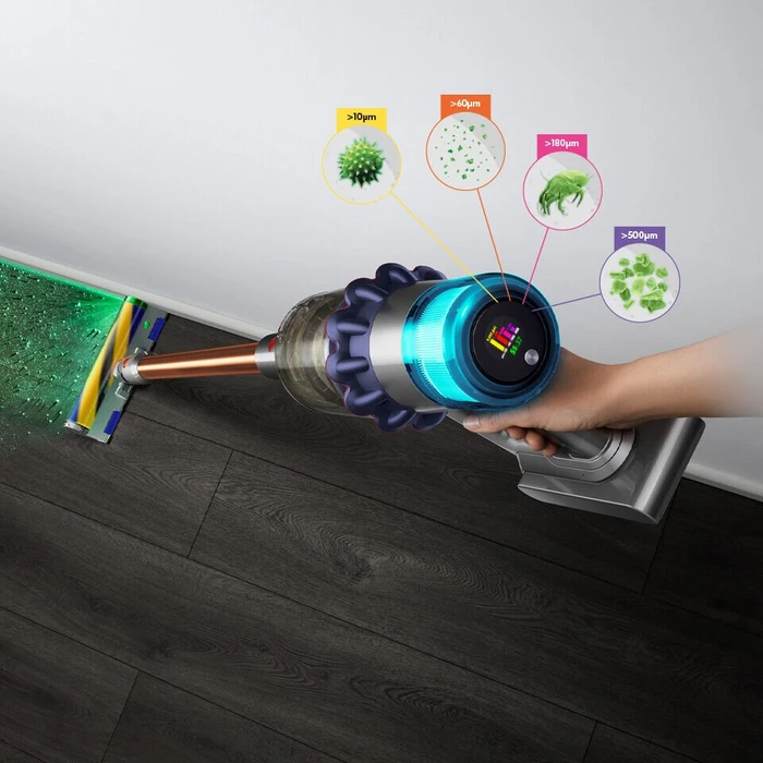 Dyson V15 Detect Absolute Akku-Handstaubsauger nachtblau/kupfer