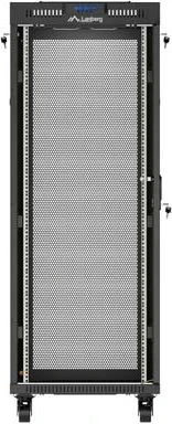 Lanberg 19" Rackschrank 32HE, LCD, freistehend, Flat Pack, Gitternetztür, IP20, RAL 9004, 600mm tief