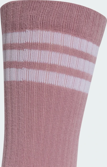adidas 3-Streifen Cushioned Crew Socken magic mauve/white/halo green/grey four, 3 Paare