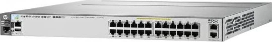 HPE Aruba 3800 24G Rackmount Gigabit Managed Stacking Switch, 26x RJ-45, 720W PoE+