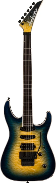 Jackson Pro Plus Series Soloist SLA3Q Amber Blue Burst