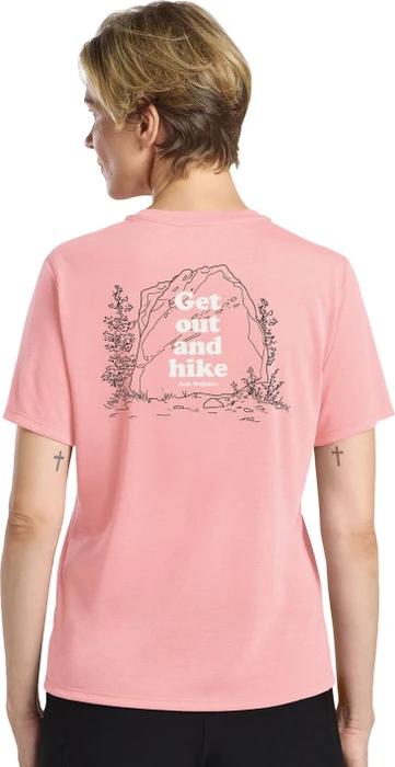Jack Wolfskin Vonnan Graphic Funktionsshirt kurzarm outdoor rosegarden (Damen)