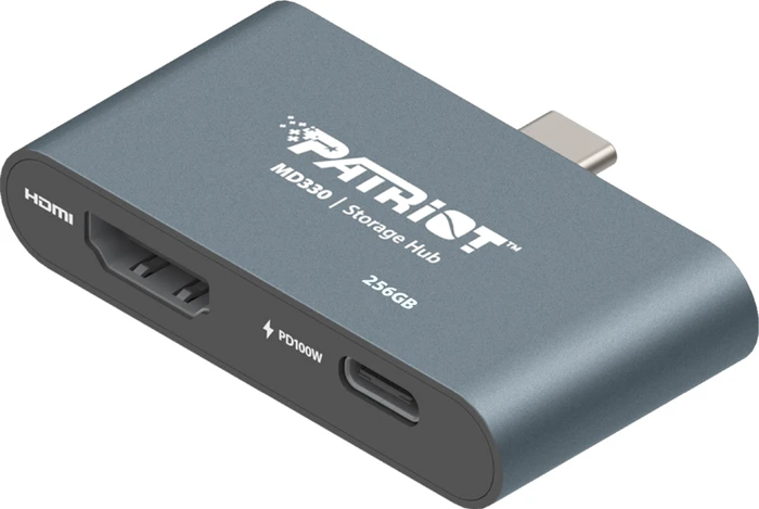 Patriot MD330 Storage Hub, 256GB, HDMI, USB-C 3.1 [Stecker]