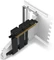 NZXT Vertical GPU Mounting Kit Riser Card, inkl. PCI-Slot Blende für H7, gewinkelt, PCIe 4.0, 175mm, weiß/schwarz Vorschaubild