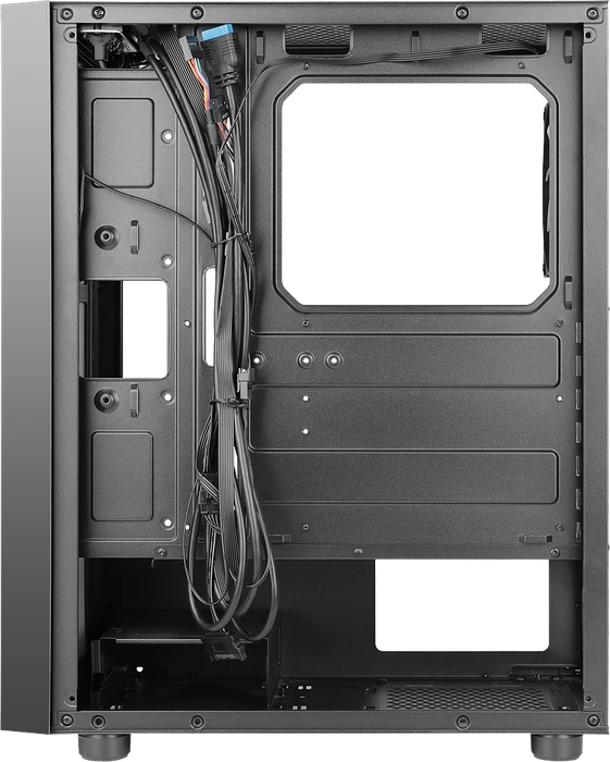 AZZA Spectra Black, schwarz, Glasfenster