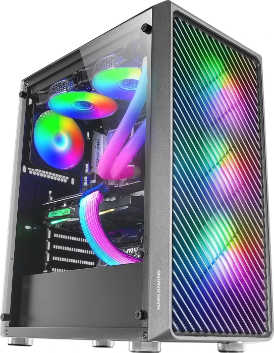 Mars Gaming MC-F Black, Glasfenster