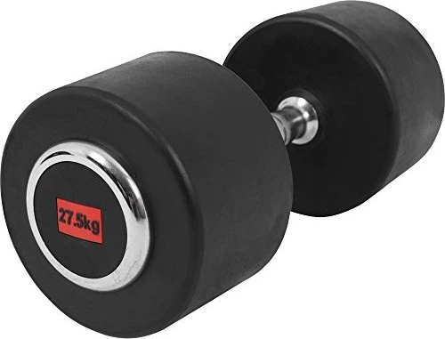 Gorilla Sports Profi Gummi Kurzhantel 27.5kg