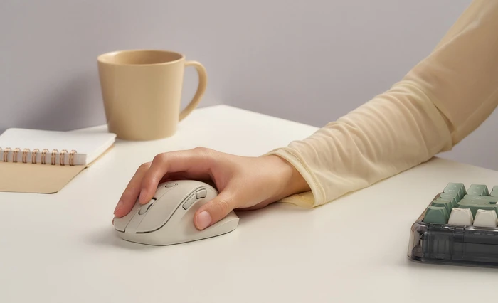 ASUS MD105 Wireless Mouse Milky White, USB/Bluetooth