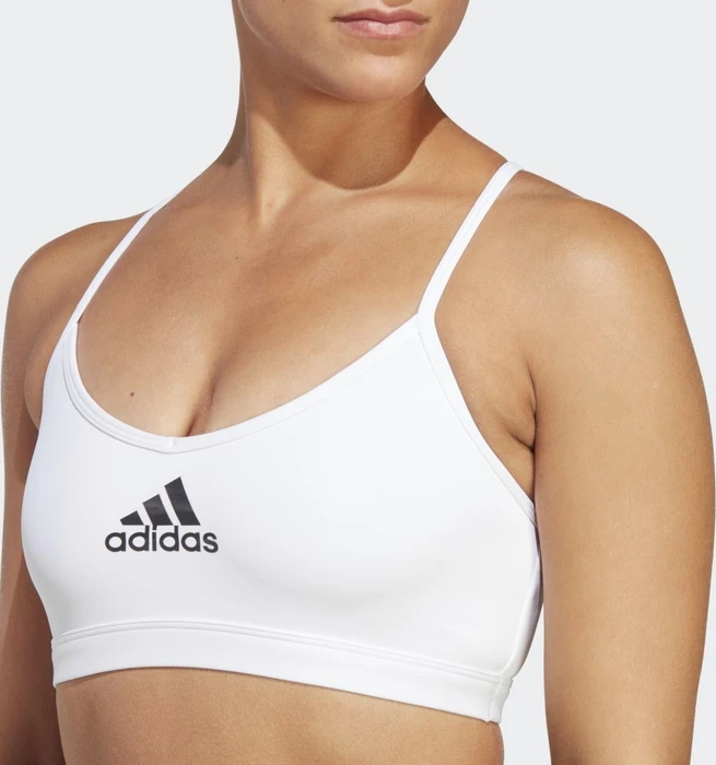 adidas AEROREACT Training Light-Support Sport-BH white/black (Damen)
