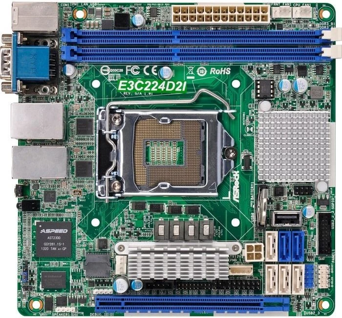 ASRock Rack E3C224D2I (Intel 1150)