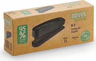 Novus B 2 re+new Hefter, schwarz