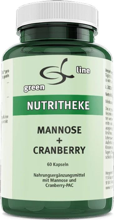 11A Nutritkheke the green line Mannose + Cranberry Kapseln, 60 Stück