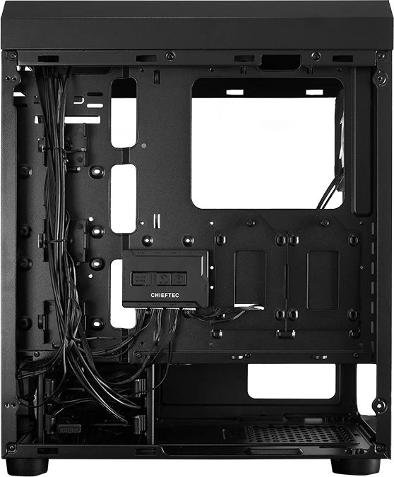 Chieftec Gamer GL-03B Scorpion 3 RGB, schwarz, USB-C, Glasfenster
