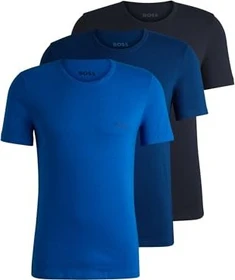 Hugo Boss Baumwolle Logo 3er-Pack T-Shirt kurzarm weiß/grün (Herren)