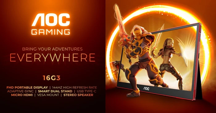 AOC Gaming 16G3, 15.6"