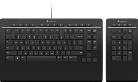3Dconnexion Keyboard Pro with Numpad, USB/Bluetooth, US (3DX-700092)