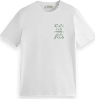 Scotch & Soda Left Chest Artwork T-Shirt kurzarm weiß (Herren)