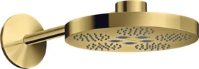 Hansgrohe Axor One Kopfbrause 280 2jet mit Brausearm polished goldoptik