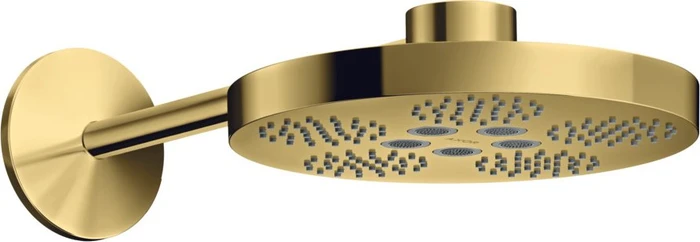 Hansgrohe Axor One Kopfbrause 280 2jet mit Brausearm polished goldoptik