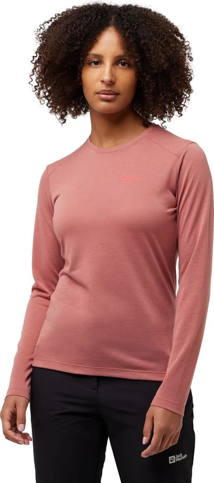 Jack Wolfskin Vonnan Funktionsshirt langarm mineral red (Damen)