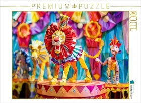 Calvendo Löwen aus Papier in der Manege des Zirkuszeltes