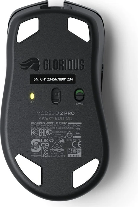 Glorious Model D 2 Pro Wireless, 4K/8K Polling, schwarz, USB
