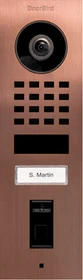 DoorBird D1101FV IP Video-Türsprechanlage mit Fingerprintreader, Edelstahl V4A gebürstet, Bronze, Aufputz