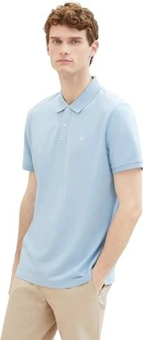 Tom Tailor Piqué Poloshirt kurzarm washed out middle blue (Herren)