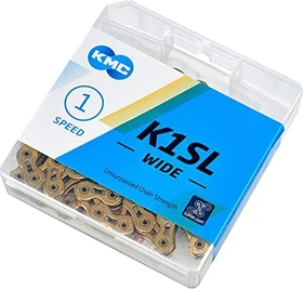 KMC K1SL Wide Single Speed 1-fach 100 Glieder Kette gold
