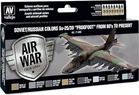 Vallejo Model Air Air War Color Series Soviet/Russian Colors Su-25/39 Frogfoot from 80's to Present Farbset, 8-tlg.