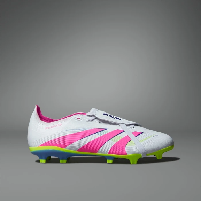adidas Predator League Fold-Over Tongue MG cloud white/lucid pink/lucid lemon