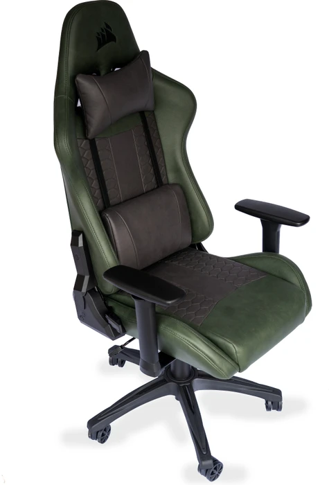 Corsair TC100 Relaxed Leatherette Gamingstuhl, Toxic Green grün/schwarz